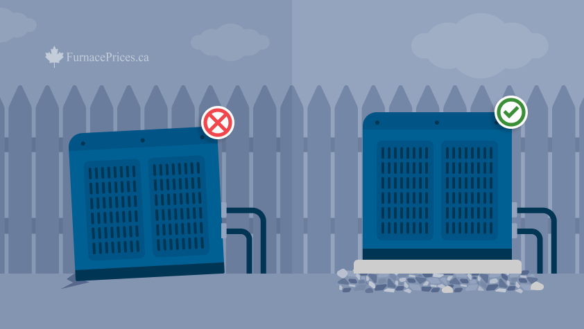 An unbalanced ac unit. Balance your ac is a good air conditioner maintenance tip