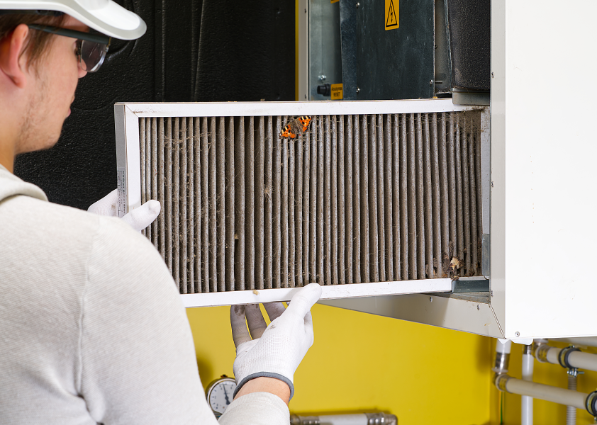 A dirty air filter