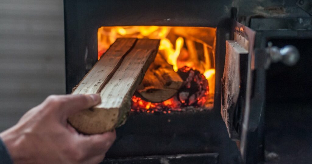 wood burning stove