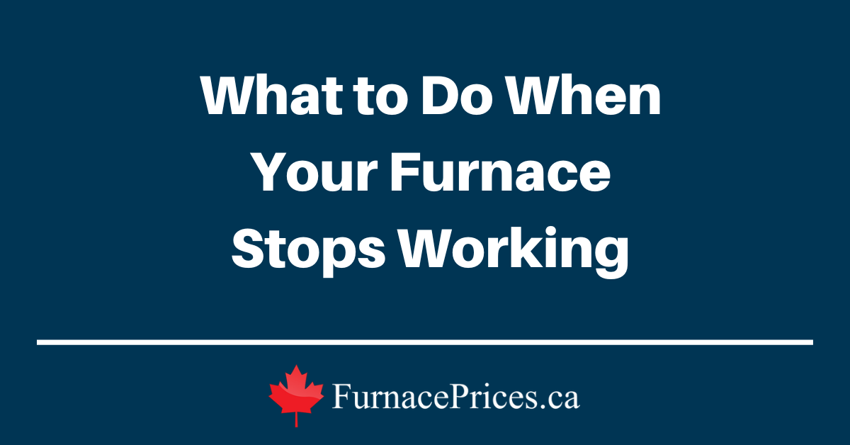 What to Do When Your Furnace Stops Working