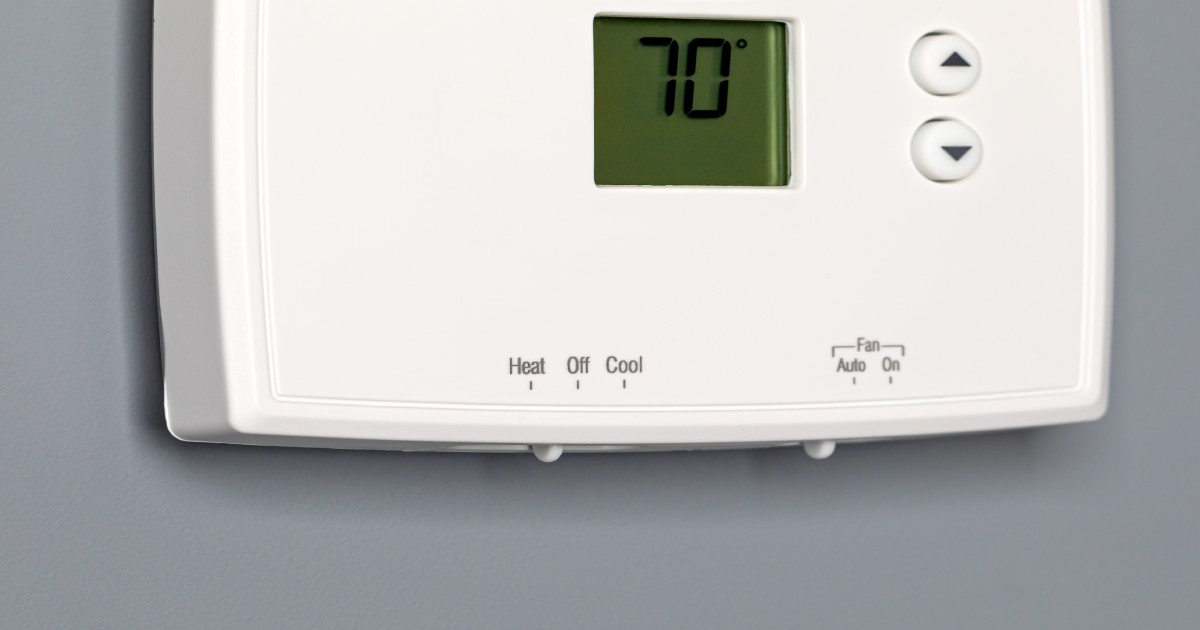 Thermostat for home furnace